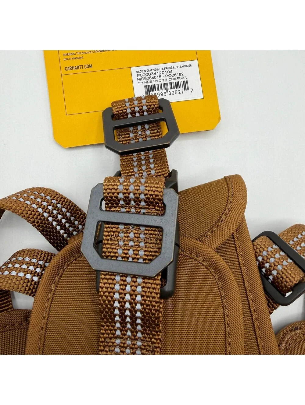 Carhartt Nylon Duck Training Dog Harness Brown Large 27